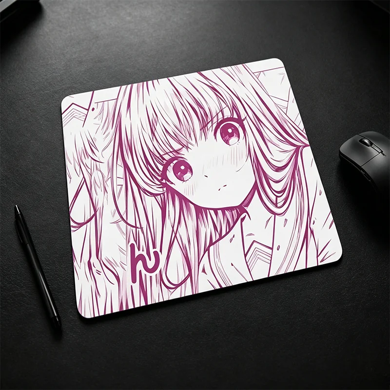 Pink Manga Grumpy Girl Pattern - Pc Gaming Pink review and price
