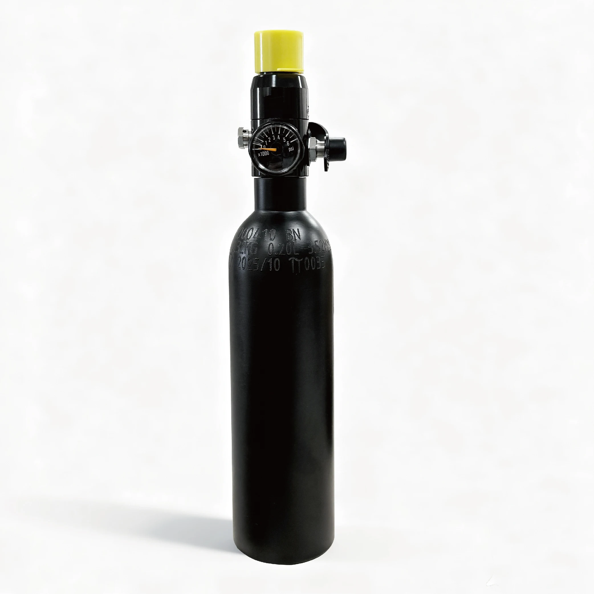 

0.20L High Pressure aluminum bottle HPA tank Soda Drink Gas Filling Bottle Air Cylinder CO2 Tank Dive Oxygen Tank