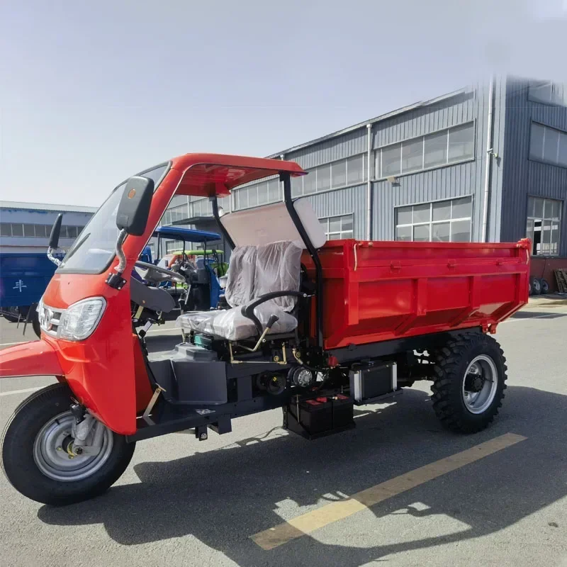 Bob-Lift Dump Truck Tricycle 2 Ton Motorized Tricycles Custom Cargo Motorized Tricycle