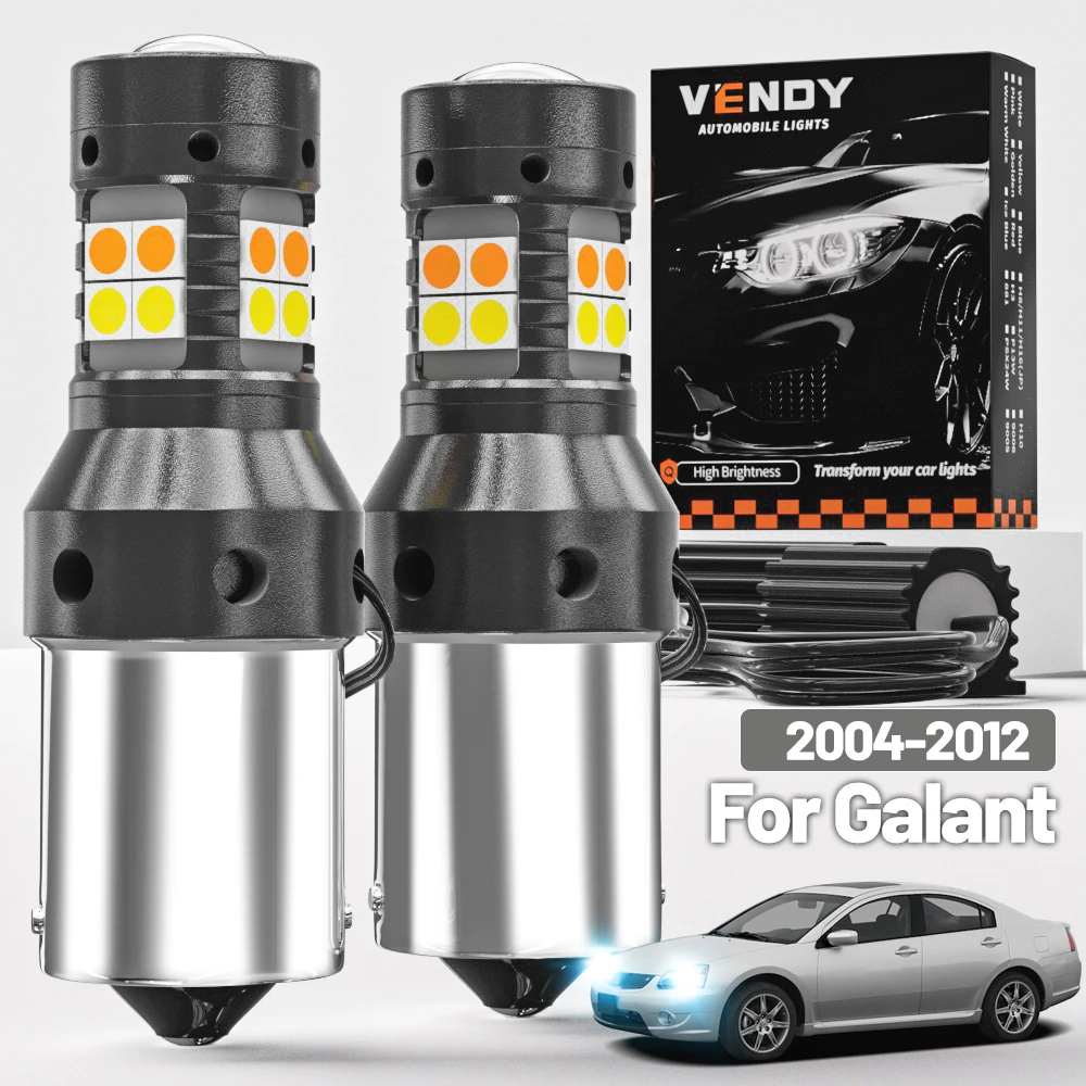 

2 шт. для Mitsubishi Galant 2004-2012 двухрежимный светодиодный указатель поворота + дневные ходовые огни DRL 2006 2007 2008 2010 аксессуары Canbus