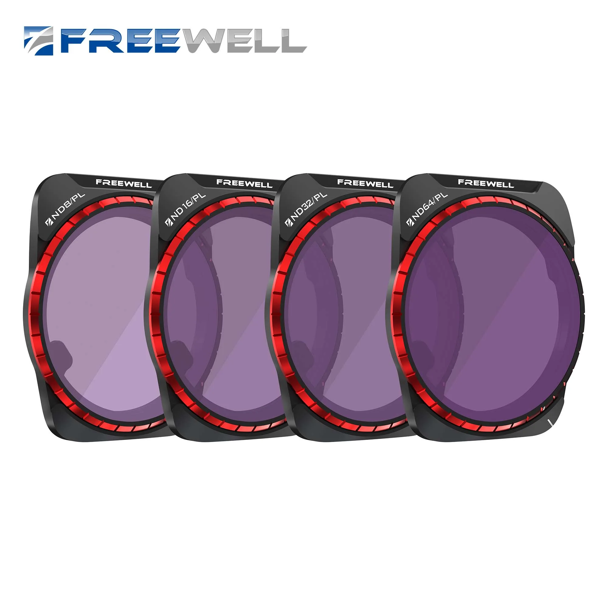 Freewell Bright Day 4Pack Filter Kit for Air 3 ND/PL Hybrid, GimbalSafe Technology