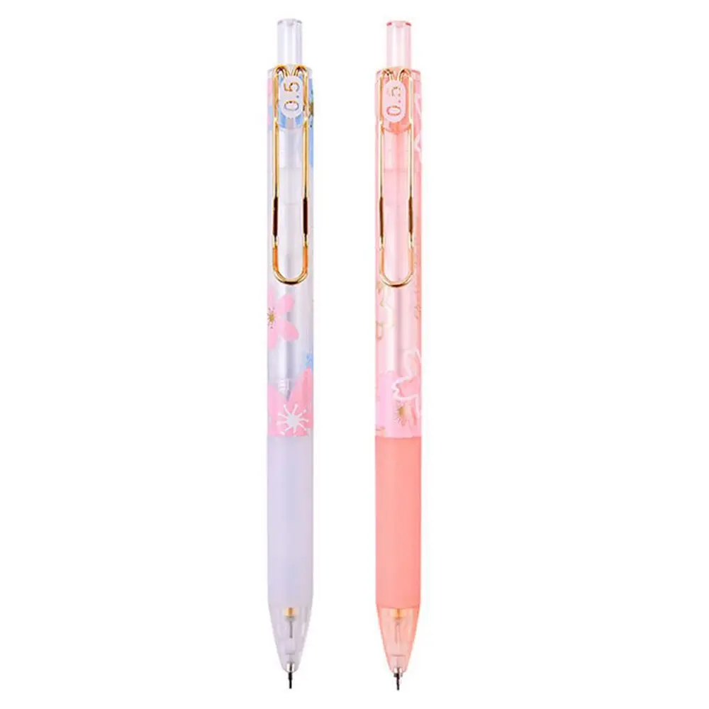 

Kawaii Lovely Sakura Season Cherry Blossoms Канцелярские принадлежности Ручка для письма Автоматический карандаш Карандаш с цветком сакуры Механический карандаш