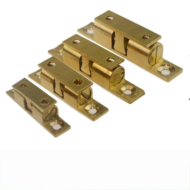 Copper touch beads Thickened pure copper cassette door touch Wardrobe cabinet door spring touch lock Cabinet door furniture hard