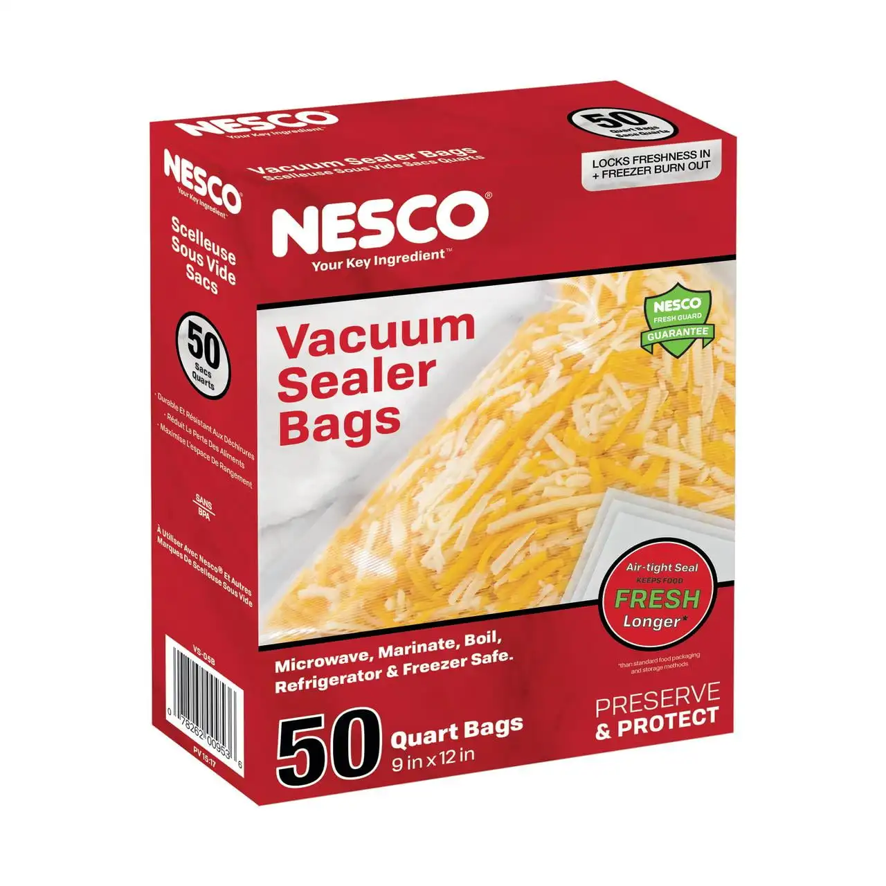 NESCO® VS-05B Vacuum Sealer Bag, 8.6 x 12 Inch, 50 Count