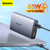 Baseus 65W GaN 5 Pro USB C Charger Quick Charge QC 4.0 PD 3.0 Fast Charging Portable USB Type C Charger For iPhone 14 13 MacBook