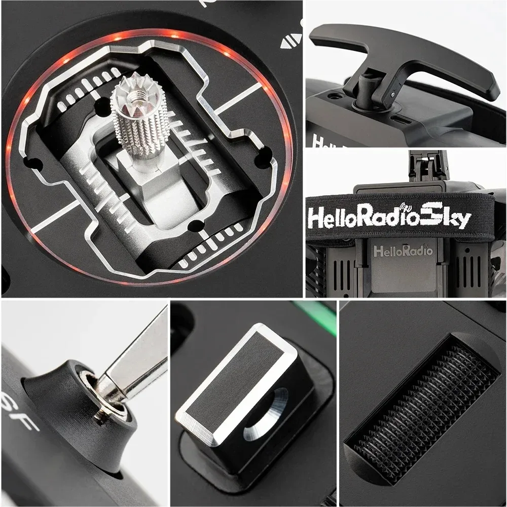 HelloRadio V14 Max R9 CNC Hall/RDC 90 Gimbal ELRS Transmitter Multi Protocol Open Source For RC Radio