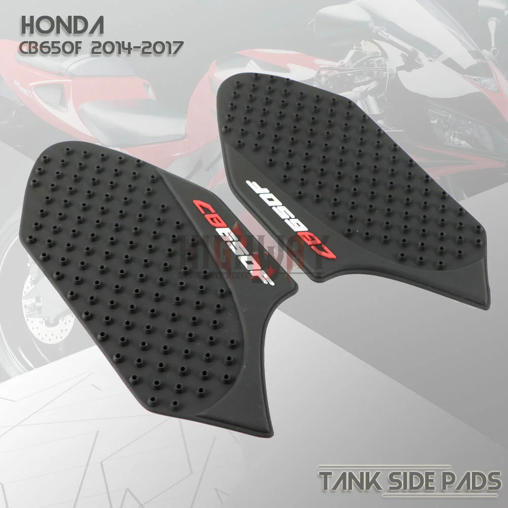 Motorcycle Tank Pad Protector Side Sticker Decal Gas Knee Grip Tank Traction Pad For Honda CB650F CB 650 F 2014-2017