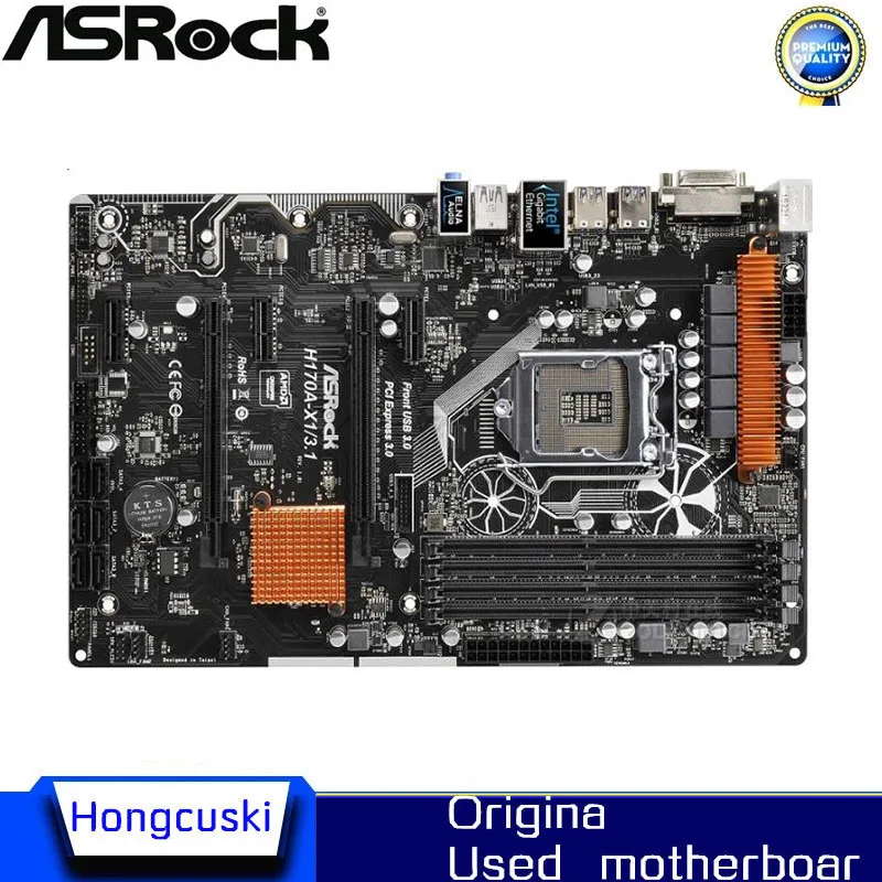 For ASROCK H170A-X1/3.1 LGA1151 Used original motherboard Socket LGA 1151 DDR4 64GB H170 Desktop Motherboard