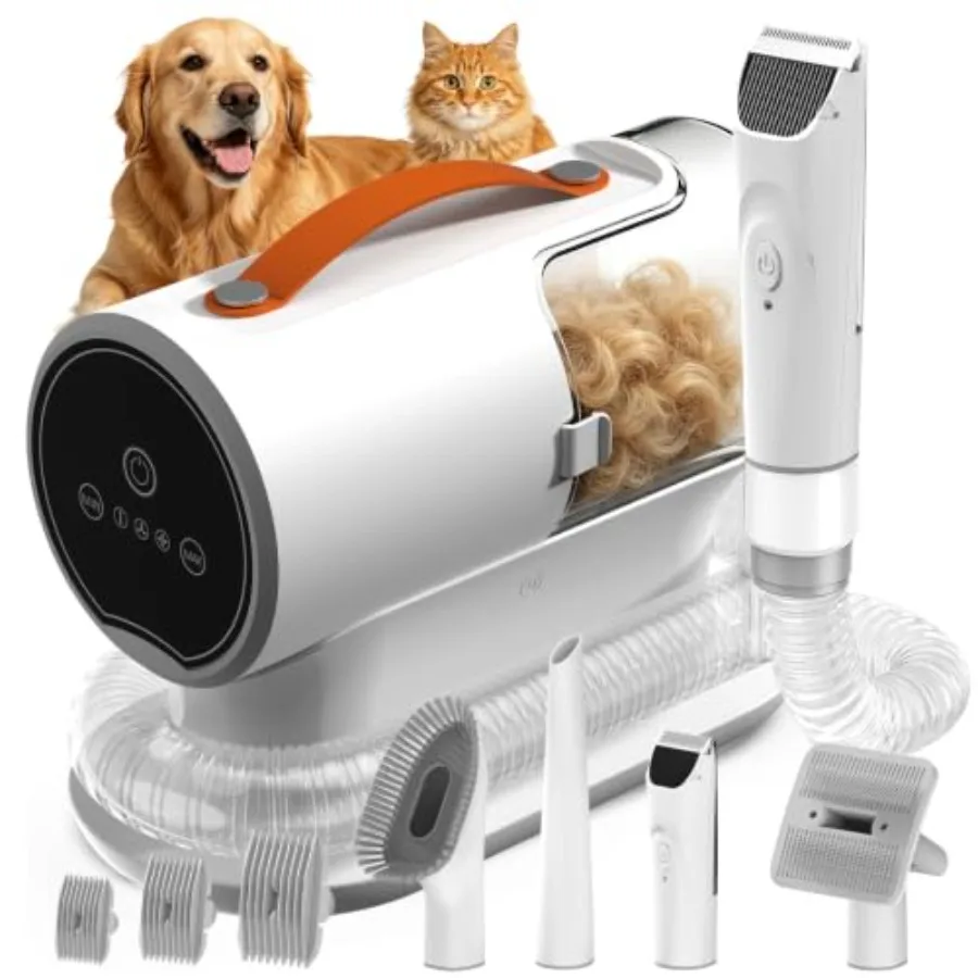 Dog Grooming Vacuum Kit with High Suction