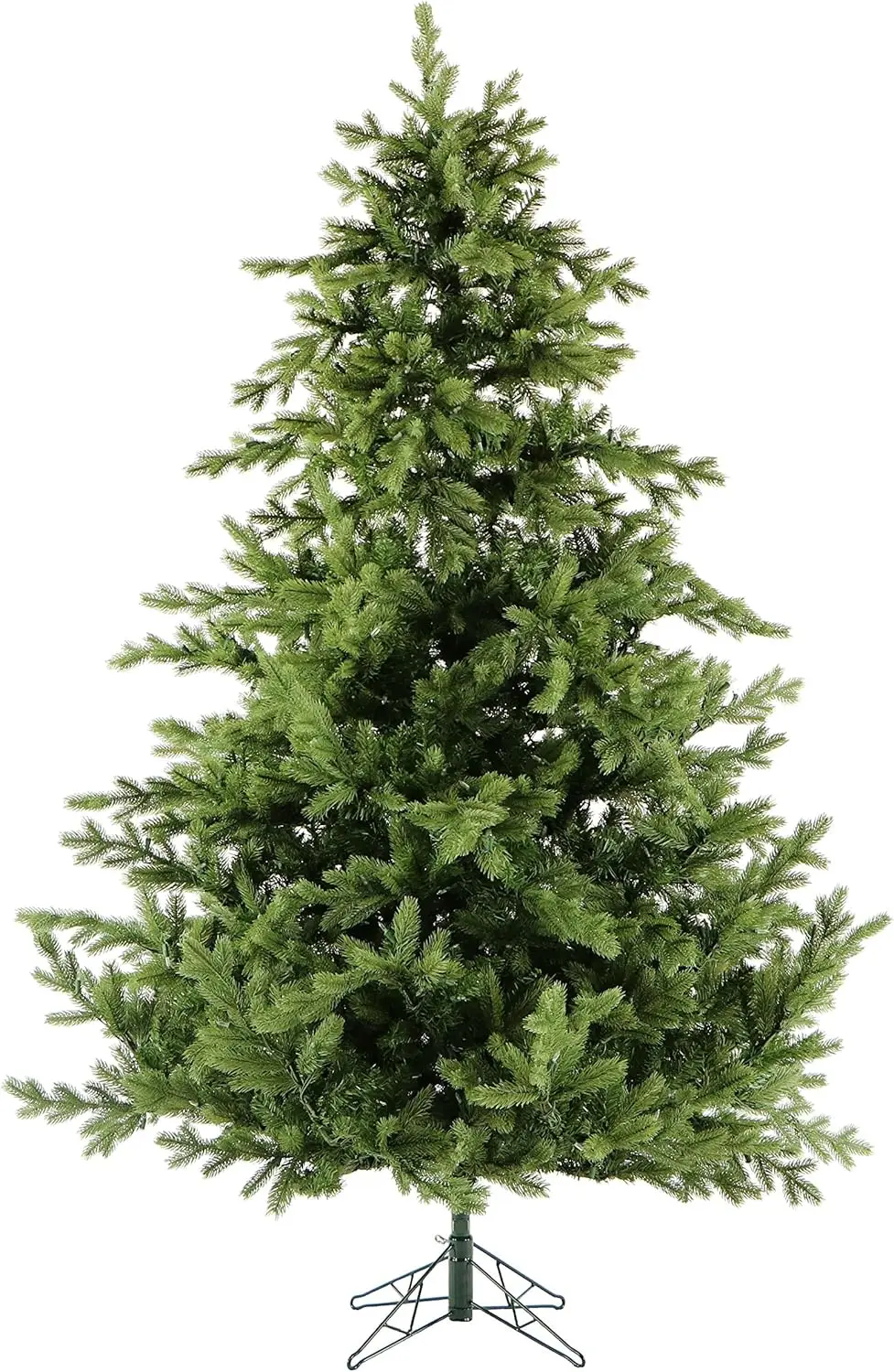 Fraser Hill Farm 7.5-Ft. Foxtail Pine Artificial Christmas Tree With Stand And No Lights, Unlit Foldable Fake Christmas Tree