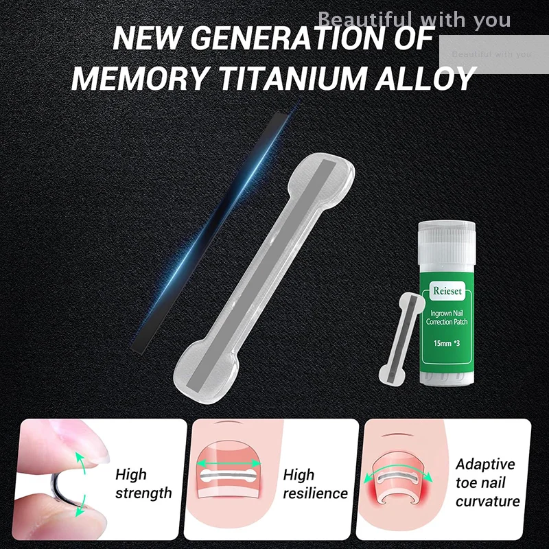 New1Pcs Nail Correctie Stickers Ingegroeide Teennagel Corrector Patches Onzichtbare Hoge Sterkte Extra Patch Paronychia Behandeling