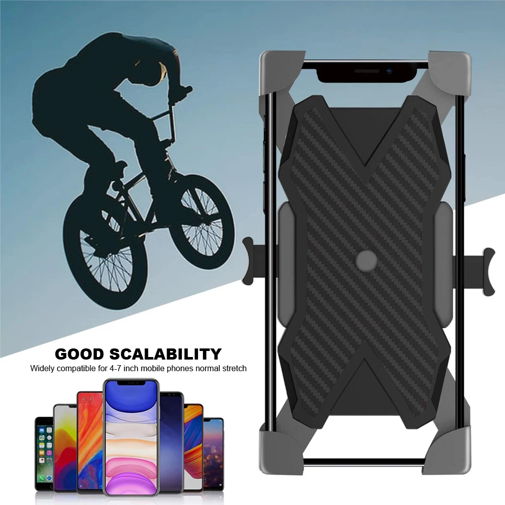 Universal Bike Phone Holder for iPhone Xiaomi Riding MTB Bike Moto Motorcycle Stand Bracket Non-slip Cycling