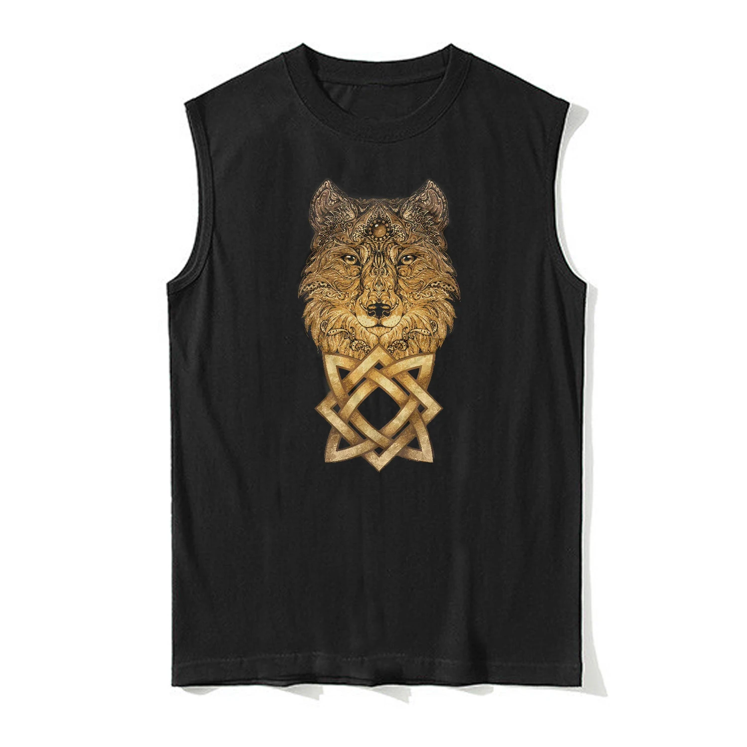 Charm Star of Russia Symbol Slavic Amulets Tank Top 100% Cotton O-Neck Summer Casual Mens Vest Sleeveless T-shirt Streetwear