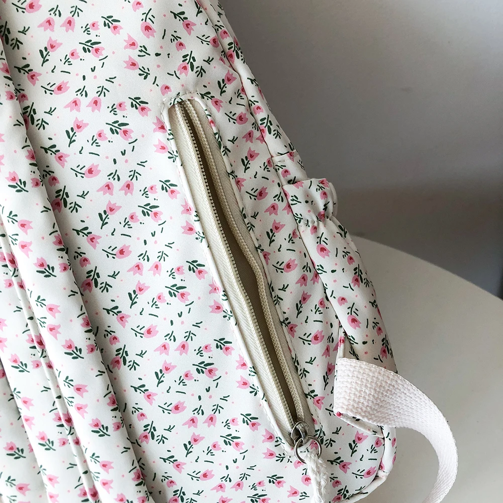 Women College Student Backpack Large Capacity Double Shoulder Bag Adjustable Strap Travel Laptop Rucksack Students Daily Bag