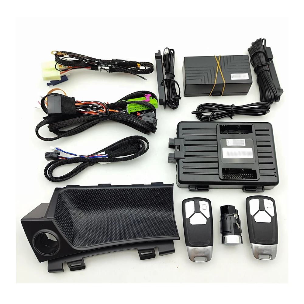 

Professional F i n g er print Push Start For 2012-2017 Audi Q3 Remote Key Start Stop System PKE Keyless Entry Keyless with Frame
