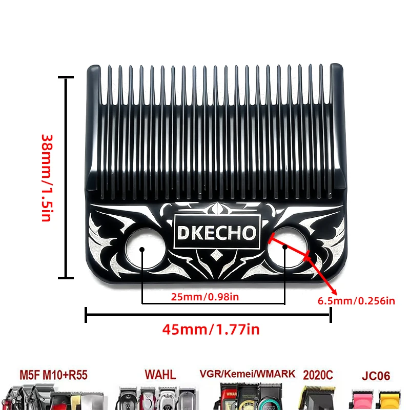

DK Doomsday Armor DLC-coated Echo Blades Common Professional Hair Clipper For MRD SC WHAL JRL KM VDR Gamma JUCAI Madeshow