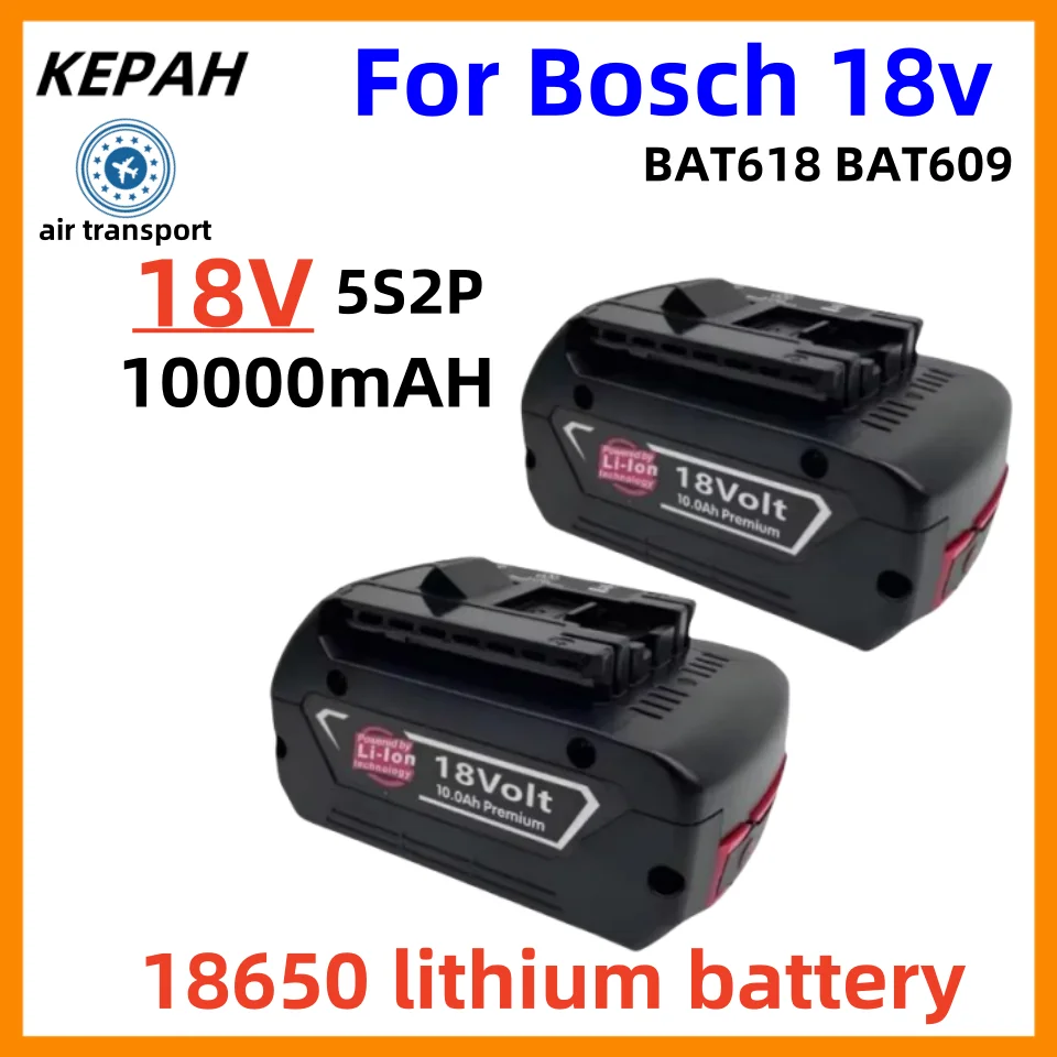 

Высокопроизводительная литий-ионная батарея GBA 18 в 10,0 Ач для BOSCH 18 в, профессиональная GBA GSR GSB BAT609 аккумуляторная батарея