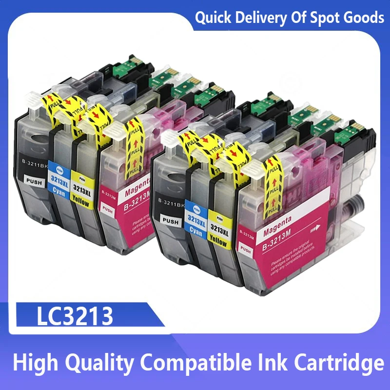 

LC3213 Ink Cartridge Compatible For Brother LC3213 LC-3213 LC3211 Ink DCP-J572dw DCP-J772DW DCP-J774DW MFC-J890DW MFC-J895DW