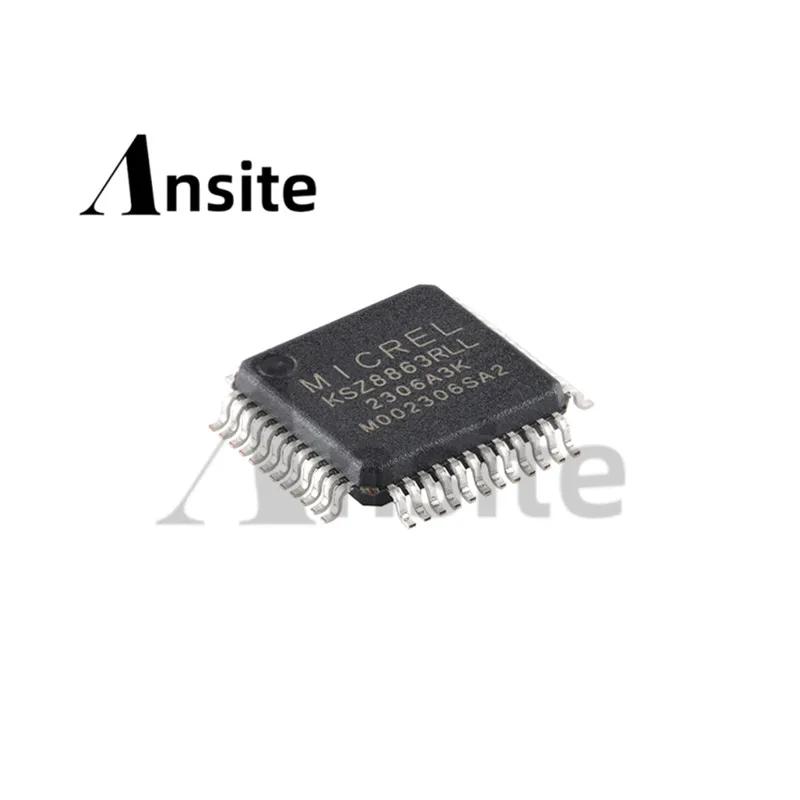 

5 штук в партии, 100% новый и оригинальный, интегрированный 3-портовый чип управления 10/100 KSZ8863RLL LQFP-48