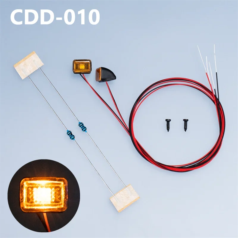 1:14th Scale LED 3V Simulation Width Lamp Roof Lights for Tamiya RC Truck for SCANIA 770S R620 for VOLVO Arocs MAN TGX Car
