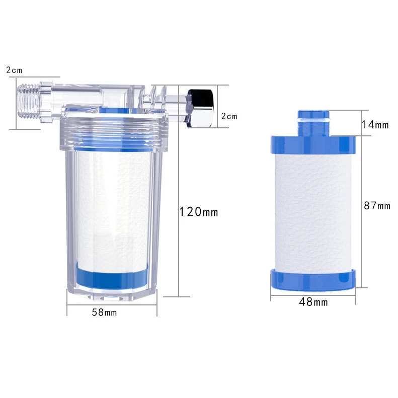 Universeller Wasserrohrfilter PP-Baumwolle Duschfilter Sprühfilter Wasserhahn Wassererhitzer Reinigung Küchen- und Badezimmerzubehör – Detail 1