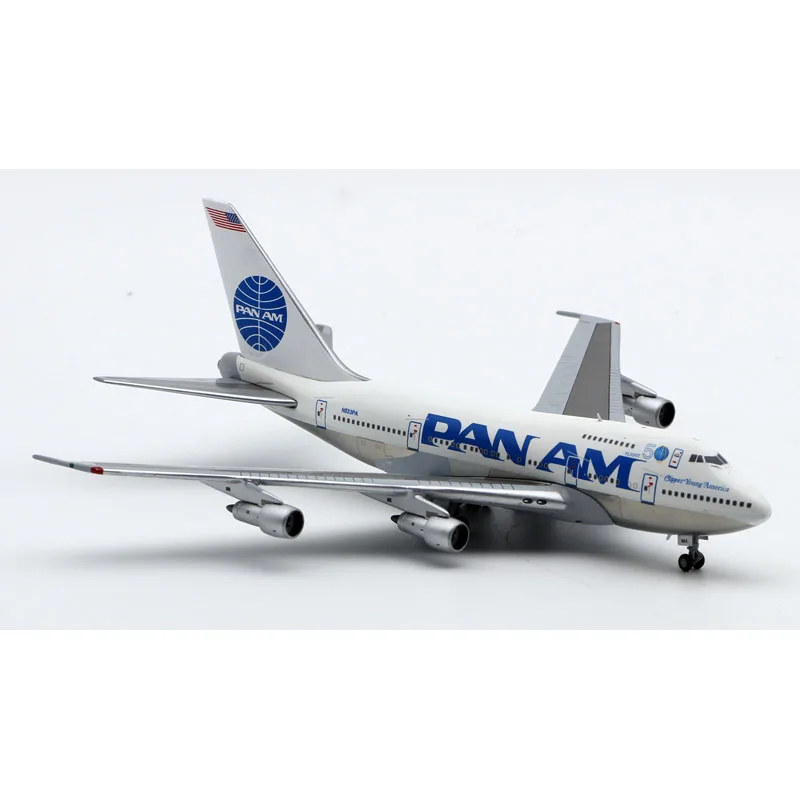 เครื่องบิน EW474S003อัลลอยสำหรับสะสมปีก JC 1:400 PAN AM "clipper Young America 50TH" โบอิ้ง B747SP โมเดลเครื่องบิน N533PA