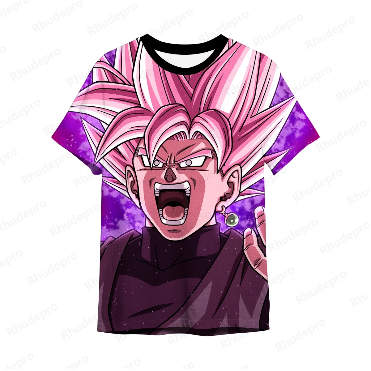 T-shirt stampata in 3D da uomo Vegeta Dragon ball abbigliamento da uomo di alta qualità Goku Harajuku Style 2024 New Hip Hop Y2k Trend