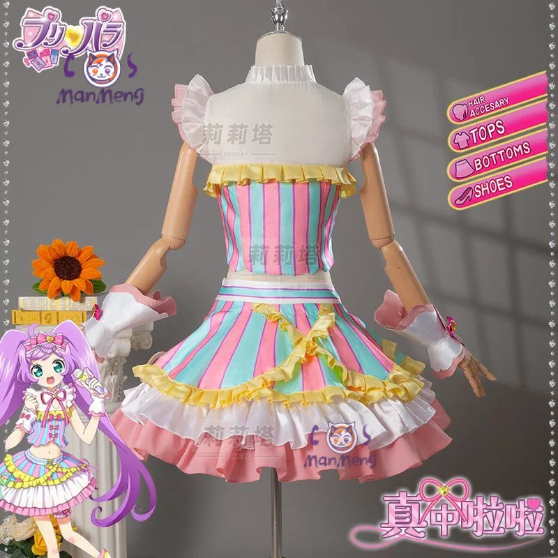 Nieuwe Anime Pripara Manaka Laala Hojo Sophy Cosplay Kostuum Leuke Lolita Jurk Accessoires Set Party Kerst Meisje Uniform Gift