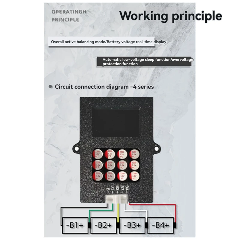 Lifepo4 Active Balancer 5A Lipo Active Balancer 4S 12V Активный эквалайзер с литиевой батареей