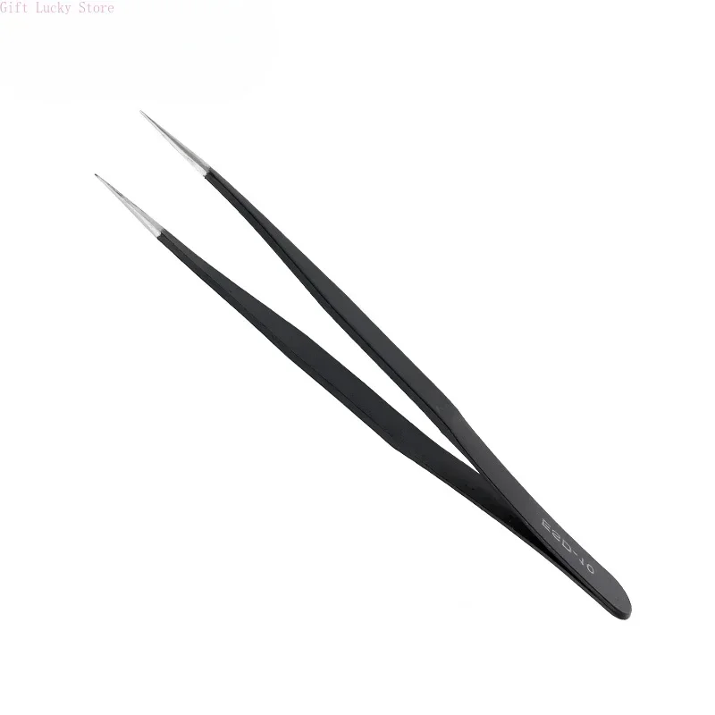 1PC In Acciaio Inox Curvo Dritto Sopracciglio Pinzette Per Ciglia Finte Unghie Artistiche Estensione Strumento di Trucco Ciglia Pinzette