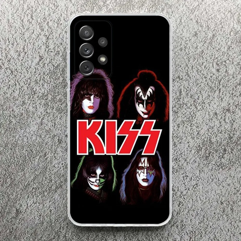 Classics Kiss Rock Band Phone Case For Samsung,Galaxy,S20,S21,S22,S23,Fe,Lite,Plus,Ultra Note Shell