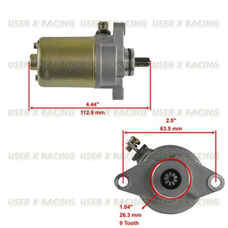 USERX Universal motorcycle Starting motor for JOG-90  ATV POLARIS SPORTSMAN90 MGMO0618G 650511 0450533 0451692  SMU0284