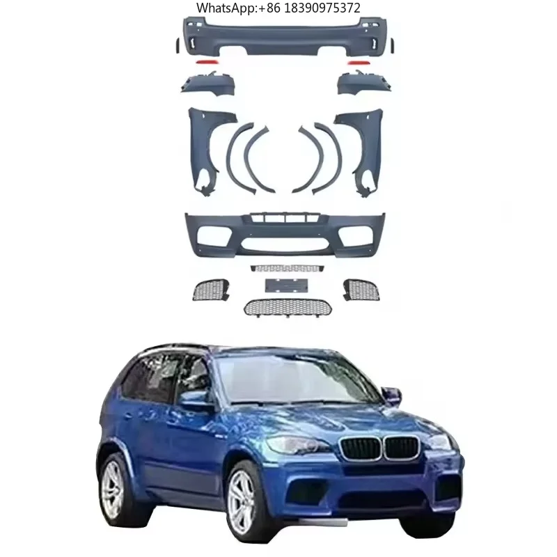 Wholesale New Sport Style Body Kit for X5 E70 07-10 Upgrade to X5M Modified Bumper with Primer Color PP Material Accessories