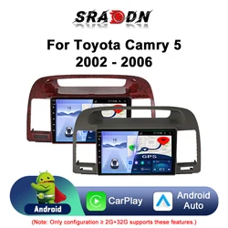 For Toyota Camry 5 XV 30 2001 - 2006 Android Car Radio Automotive Multimedia Player Navigation GPS Carplay Screen Auto Stereo