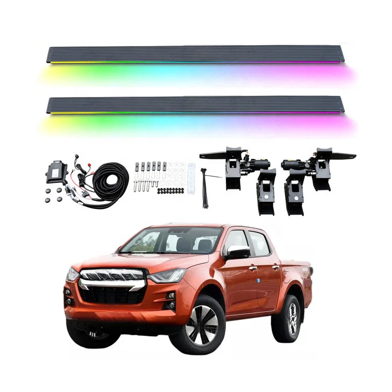 High Quality Retractable Electric Running Board Side Foot Pedal Fit ISUZU D-MAX 2021+ Pickup Exterior Mod Parts
