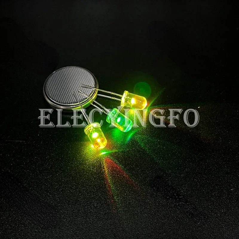 Clear LED Light Emitting Diode Lamp Bulb Round Top RGB fast/slow flashing 3mm/5mm Alternating colorful F3/F5 Indicator