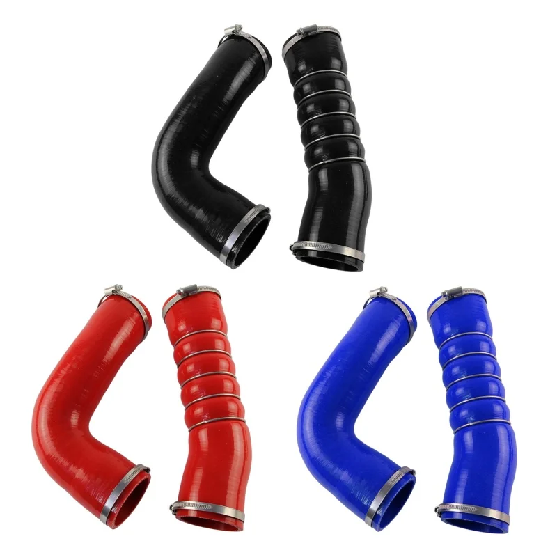 Upgrade Silicone Hose Black/Blue/Red Pressure Boost +Clamps Kit for OEM Intercooler Audi RS3 8V TTRS 8S 367HP 400HP 2.5L 2015-21