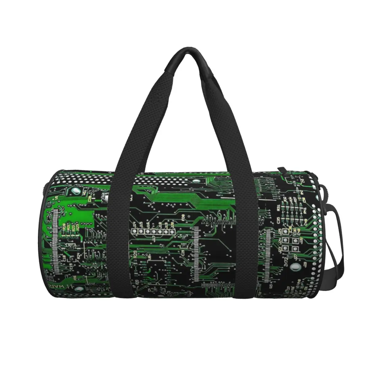 

Circuit Board Green Large Duffle Gym Bag Waterproof Duffle Travel Bags Handbags Fitness bag