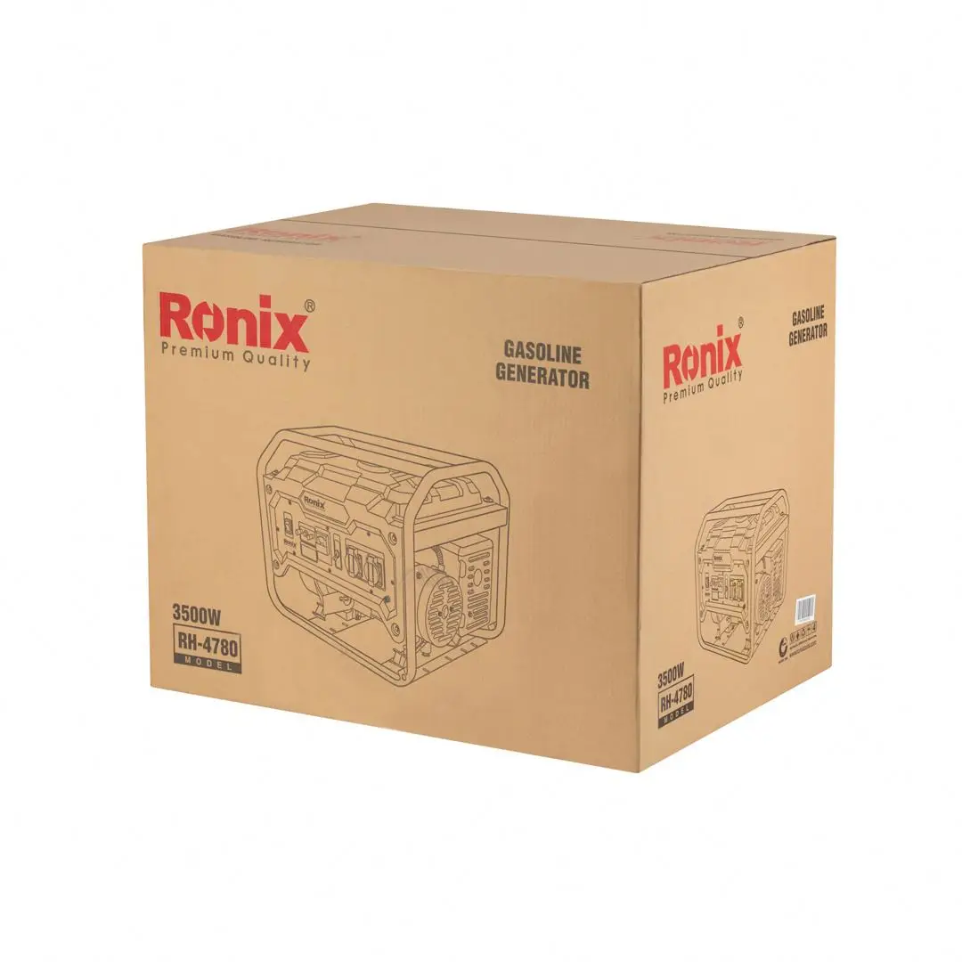 Ronix RH-4780 Dual Fuel Portable Generator 3500 Watt Gas or Propane Powered Electric Start-Camping RV Ready Gasoline Generator