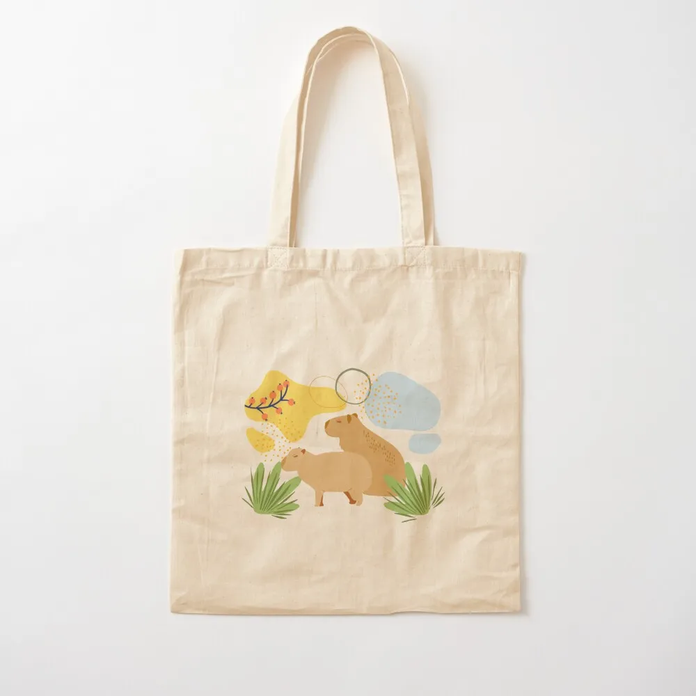 Capybara Abstract and Minimal Tote Bag Shopping bags Canvas bag tote bag university