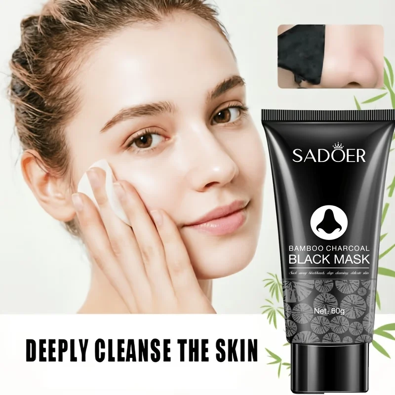 Blackhead Remover Mask Bamboo Charcoal Shrink Pores Acne Black Head Removal Cream Nose Cleansing Black Peel Off Masks Skin Care