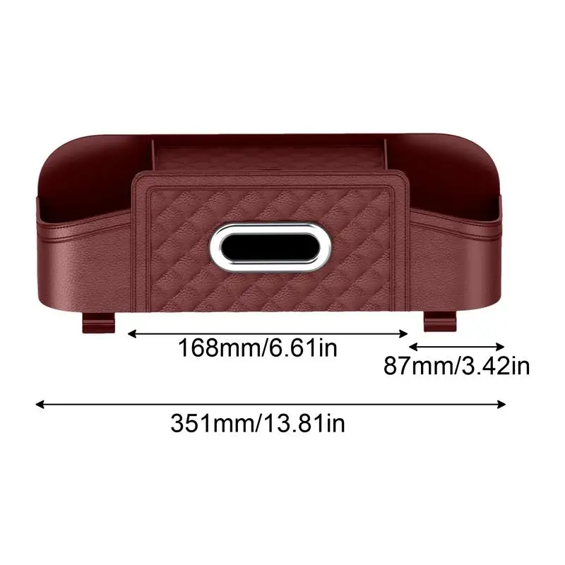 Car Seat Back Storage Box Backseat Storage Organizer Box Car Interior Accessories Stain Resistant Waterproof Multi-Purpose