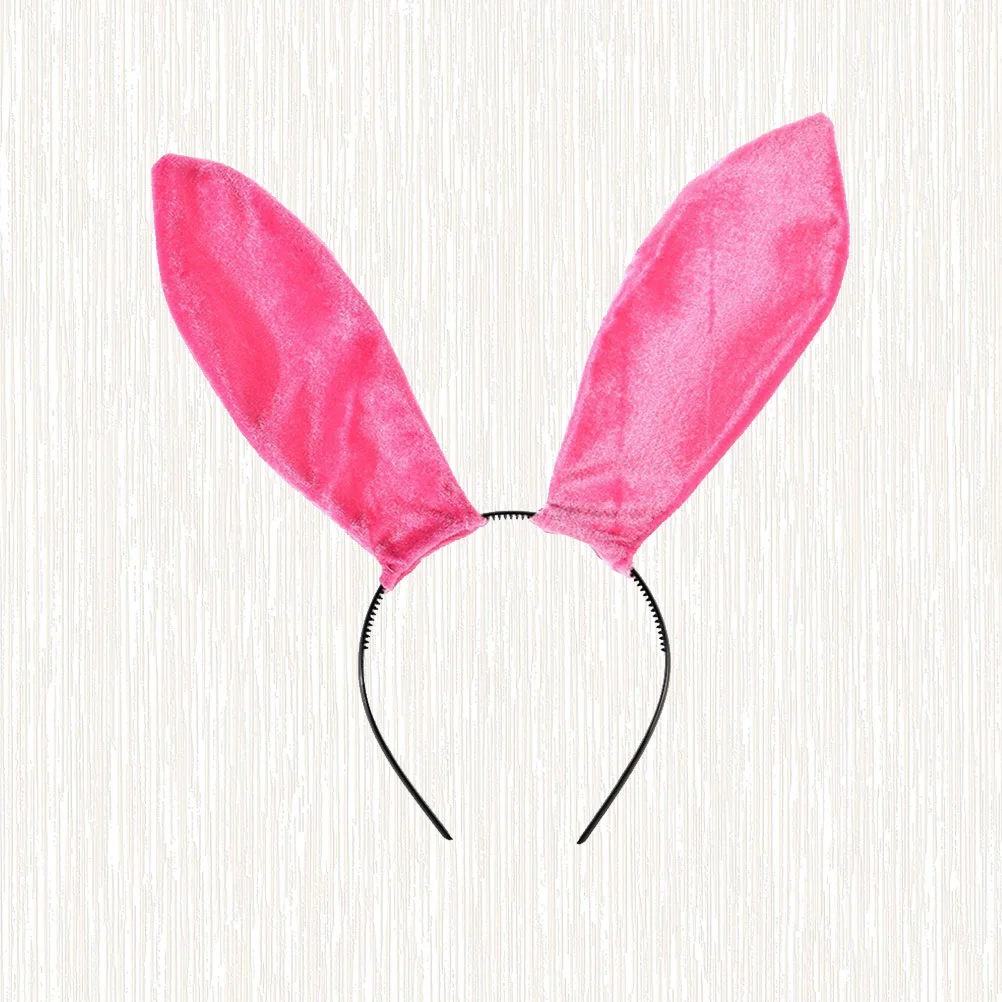

Cosplay Rabbit Ear Hair Fashion Headdress Creative Hair Accessory Performance Party Hairband (Pink) party hair hoop