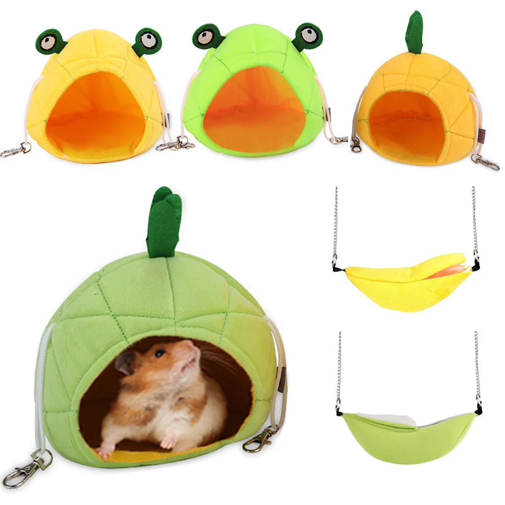

Cute Warm for Small Animal Pet Hamster Cage Accessories Guinea Pig Accessories Hamster House Guinea Pig Bed Hanging Hammock