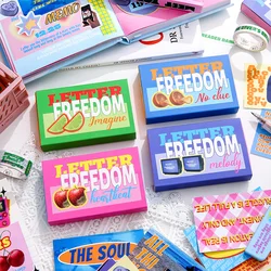 40Pcs/Box Cute Retro Stickers Decoration Hand Account Scrapbooking DIY Collage Album Photocard Diary Journal School Stationery