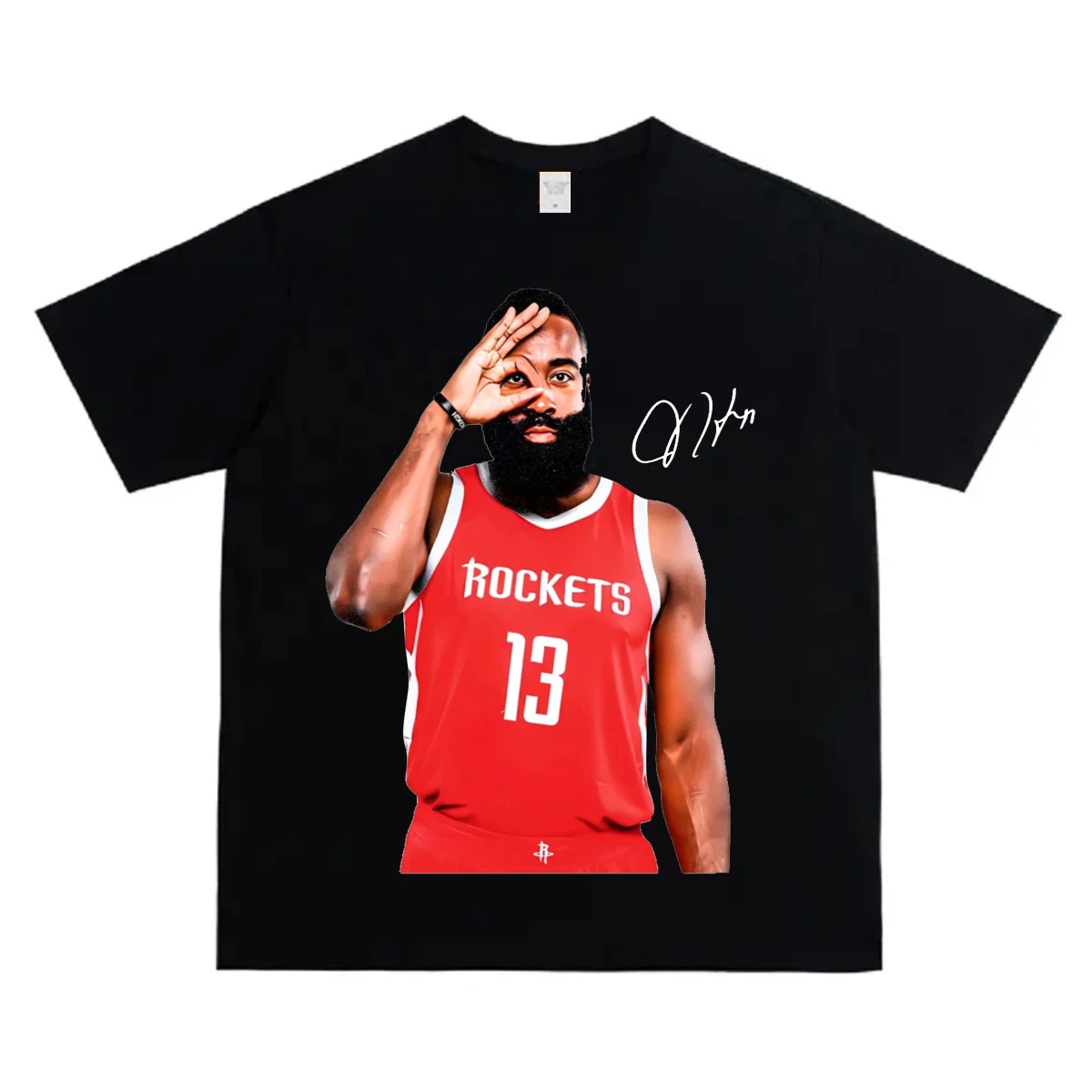 

Футболка с короткими рукавами и принтом в стиле ретро American Harden, мужская модная свободная футболка из чистого хлопка, летний спортивный тренировочный топ