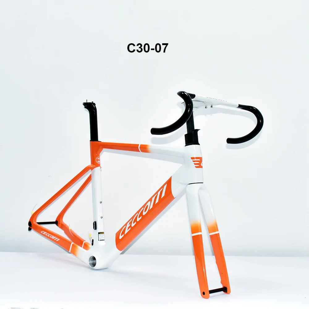 Carbon Frame with Full Hidden Cable Handlebar,Disc Brake Frame, T47 Bottom Bracket Bicycle Road Frame