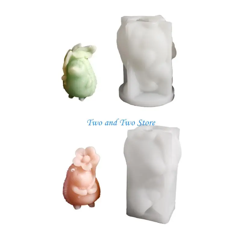 

HX6F Handcraft Own Candlestick with Hedgehog Designs Sturdy Silicone Resin Mould