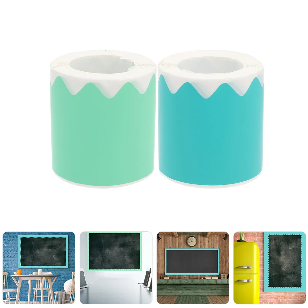 

1pcs 2 Rolls Blackboard Border Stickers Adhesive Decorative Trim For Classroom Bulletin Board School Decoration Diy Craft Paper