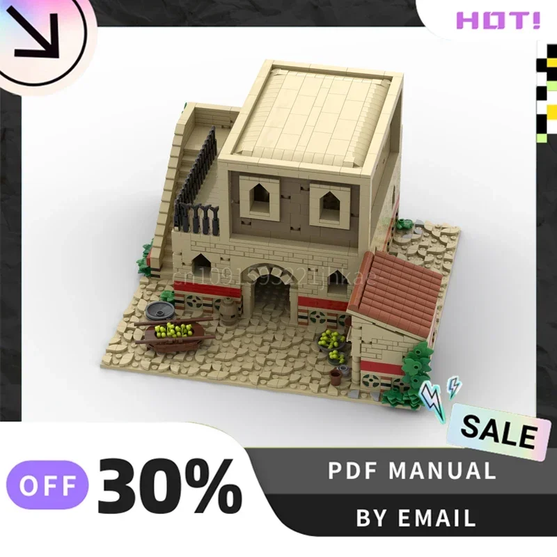 [2068 قطعة] مجموعة مكعبات بناء إبداعية مخصصة لمنزل MOC ألعاب تعليمية جذعية لتقوم بها بنفسك مجموعة نماذج البناء هدايا عيد الميلاد